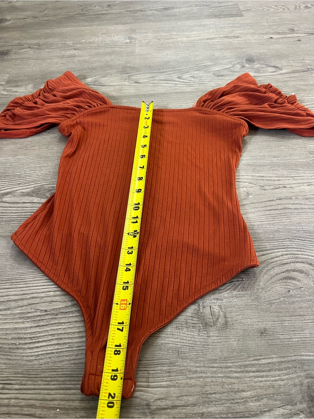 Free People Rust Off-Shoulder Ribbed Kids One-Piece - Picture 8 of 11